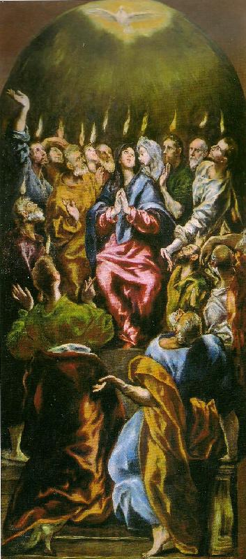 El Greco descent of the holy ghost oil painting image